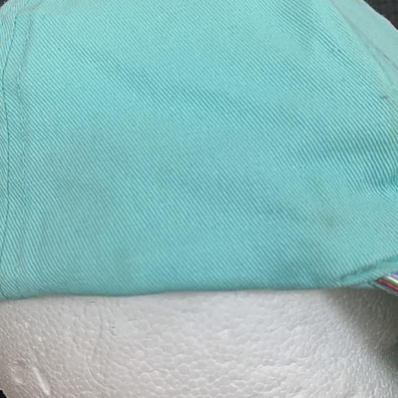 Chill Out Baseball Hat Womens OS Mist Mint Iridescent Brim Strapback Cap - Picture 11 of 17